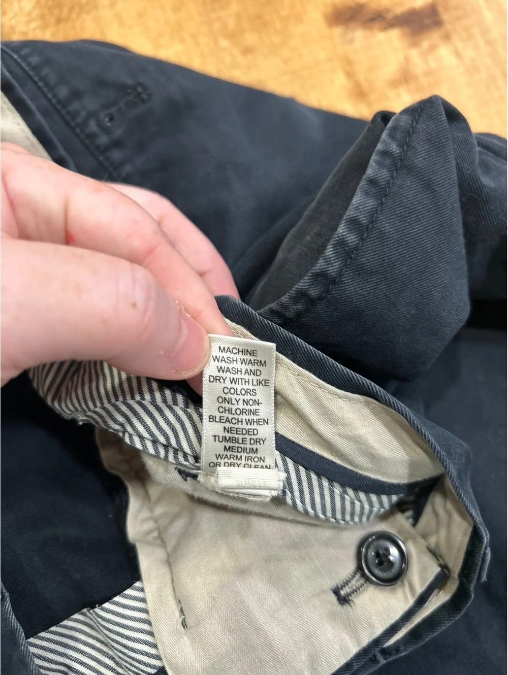 Banana Republic Slim Fit Black Cotton Pants Size 33/32